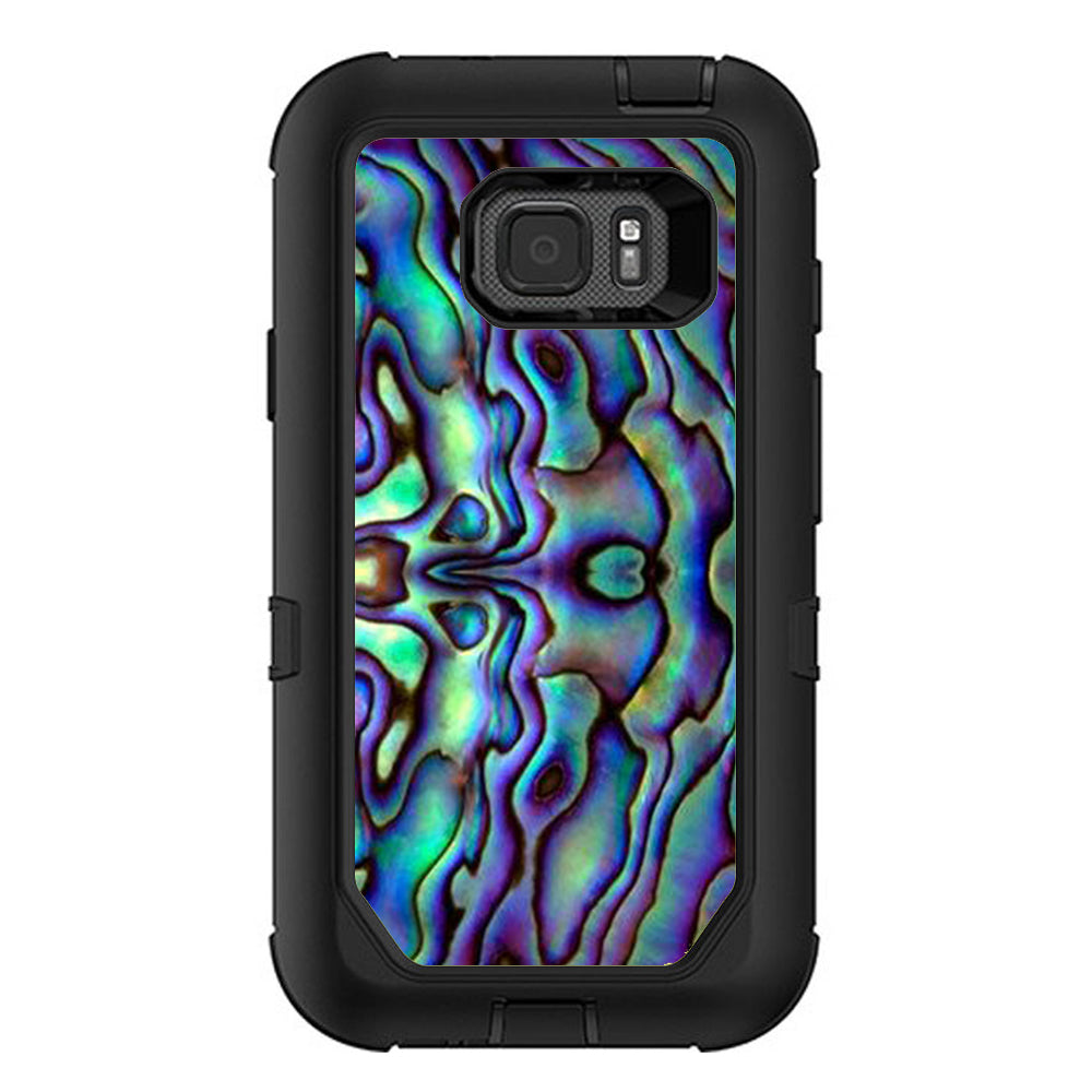  Abalone Sea Shell Green Blue Purple Otterbox Defender Samsung Galaxy S7 Active Skin