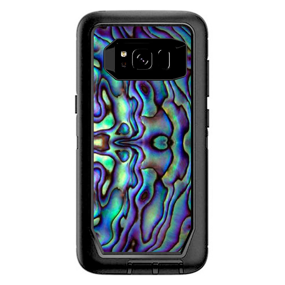  Abalone Sea Shell Green Blue Purple Otterbox Defender Samsung Galaxy S8 Skin