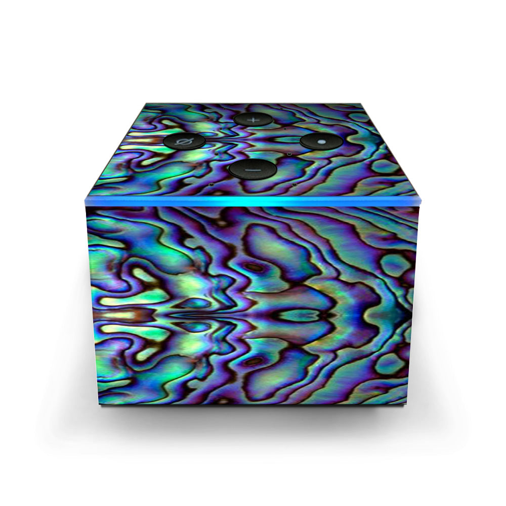  Abalone Sea Shell Green Blue Purple Amazon Fire TV Cube Skin