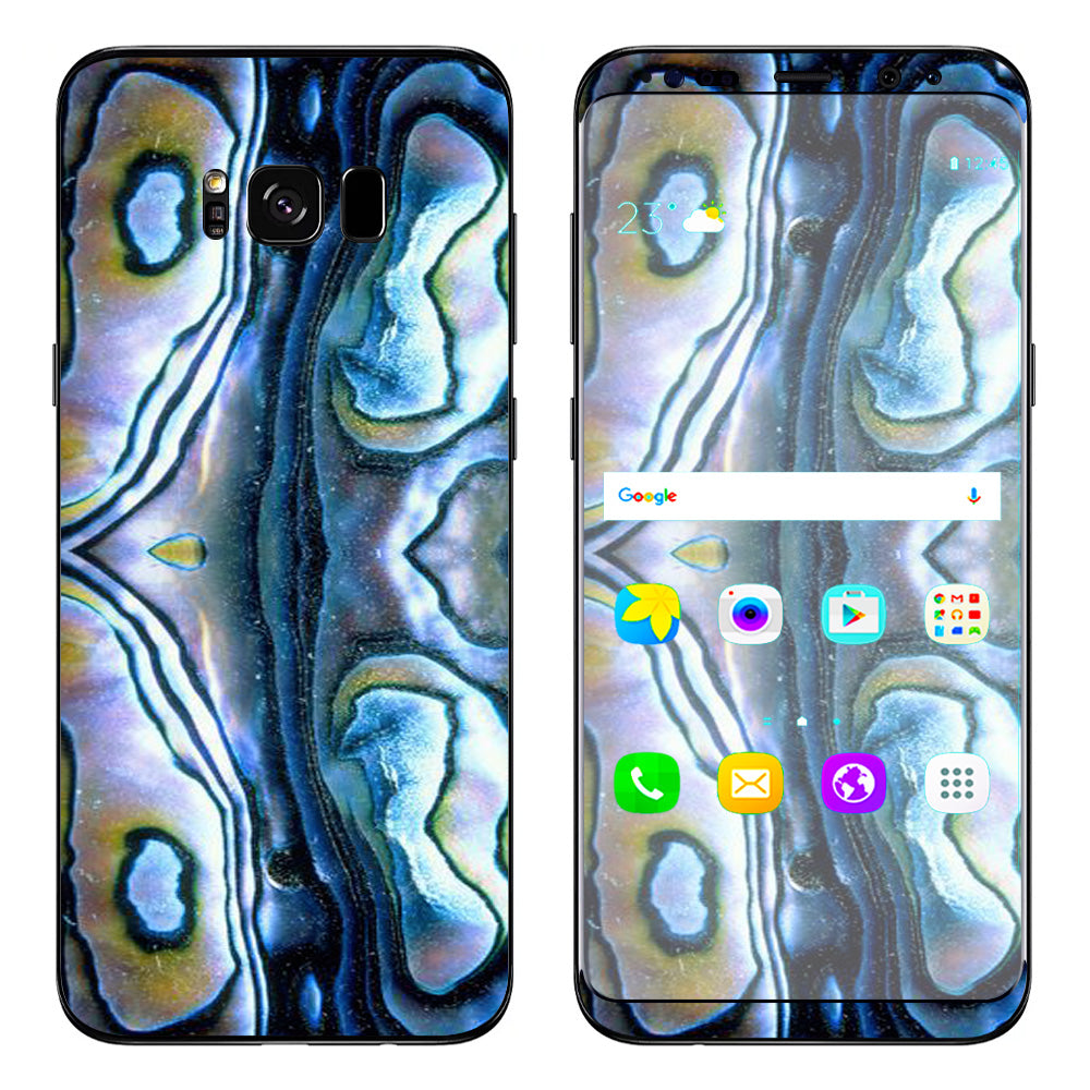  Abalone Aulon Sea Shells Pattern Crystal Samsung Galaxy S8 Plus Skin