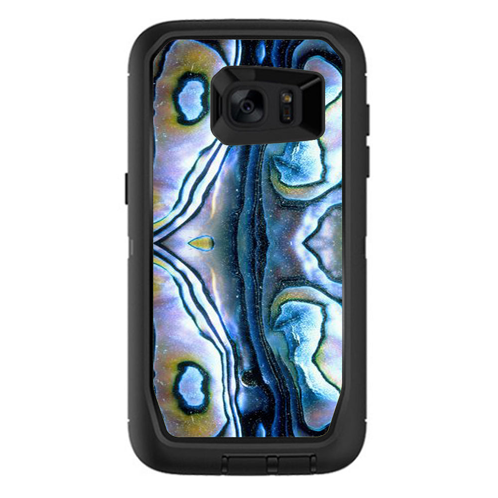  Abalone Aulon Sea Shells Pattern Crystal Otterbox Defender Samsung Galaxy S7 Edge Skin