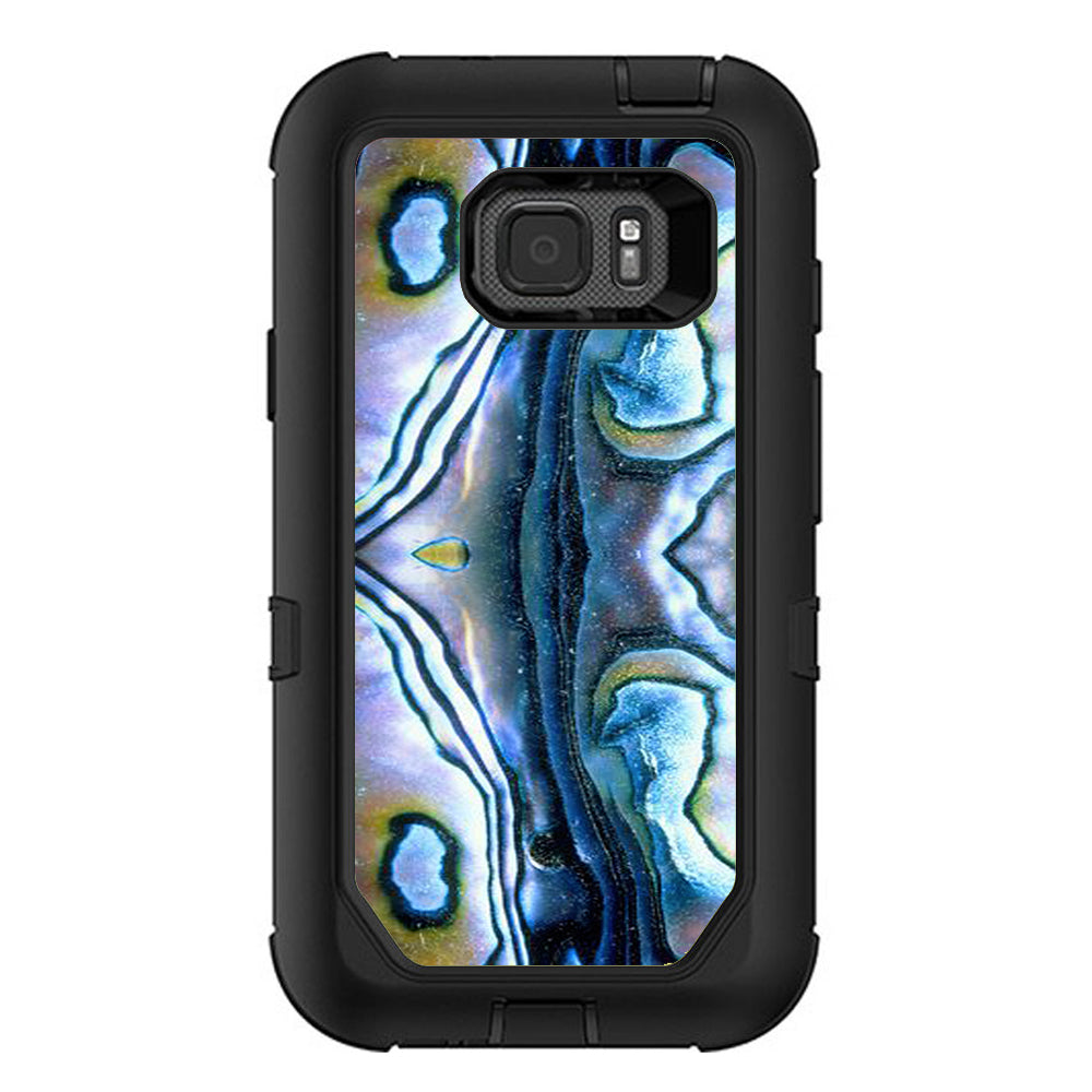  Abalone Aulon Sea Shells Pattern Crystal Otterbox Defender Samsung Galaxy S7 Active Skin