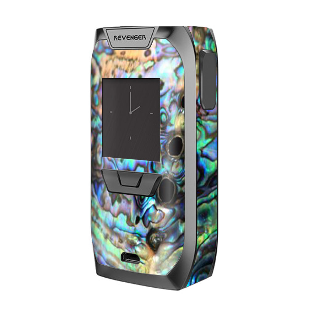  Abalone Swirl Shell Design Blue Vaporesso Revenger Skin