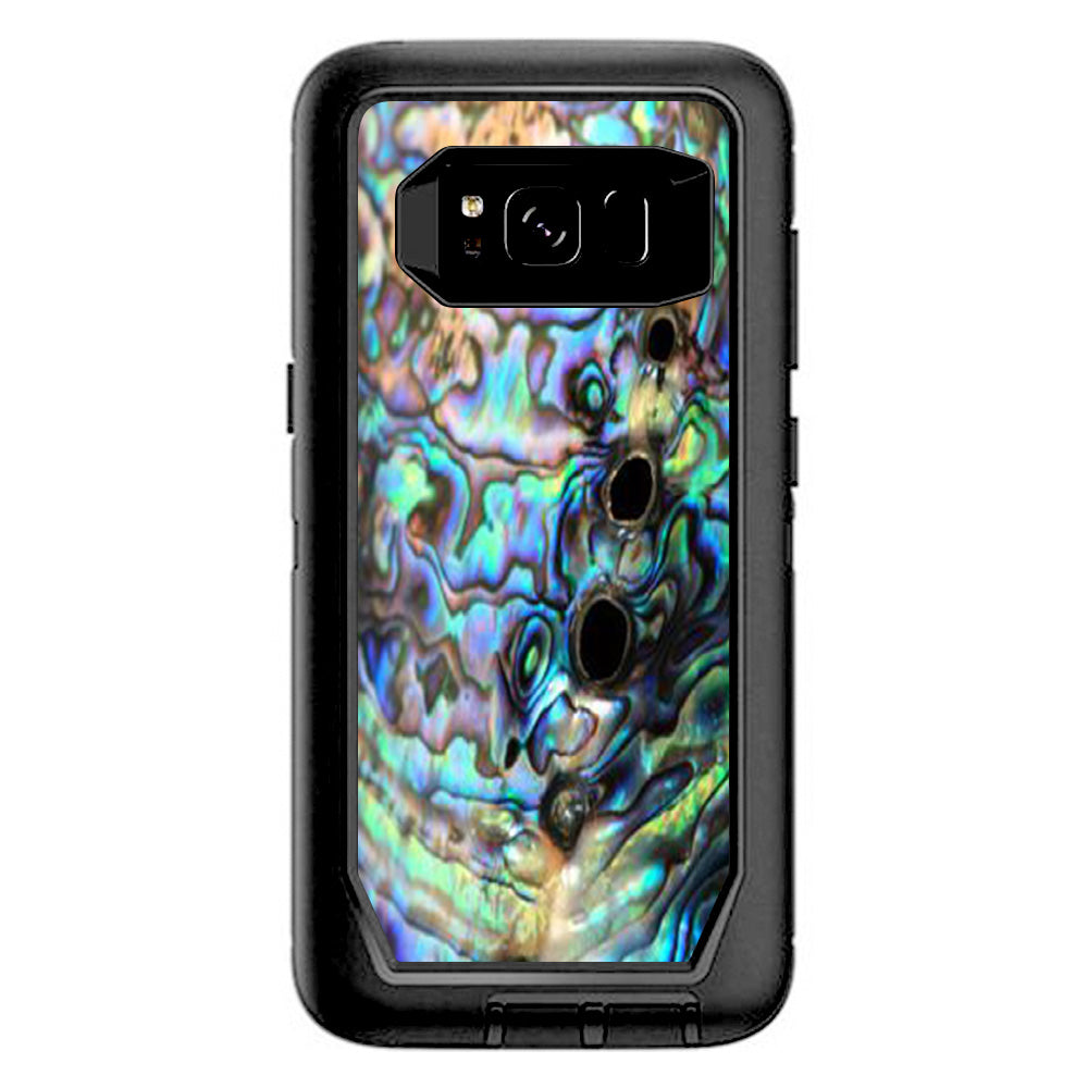 Abalone Swirl Shell Design Blue Otterbox Defender Samsung Galaxy S8 Skin