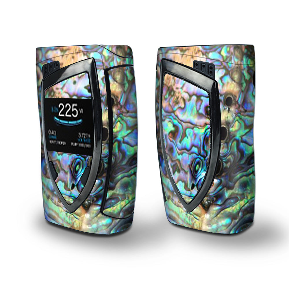 Skin Decal Vinyl Wrap for Smok Devilkin Kit 225w (includes TFV12 Prince Tank Skins) Vape Skins Stickers Cover / Abalone Swirl Shell Design Blue