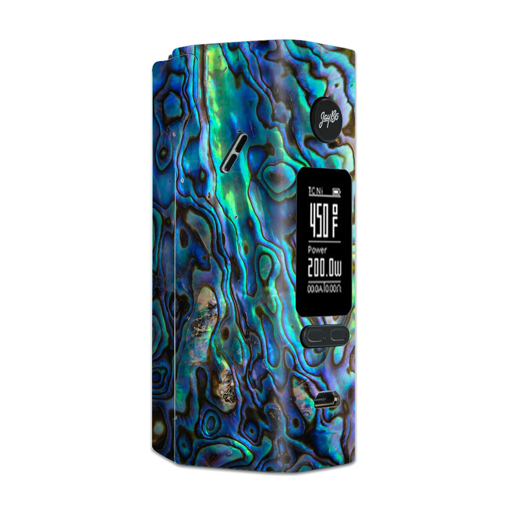  Abalone Shell Green Swirl Blue Gold Wismec Reuleaux RX 2/3 combo kit Skin