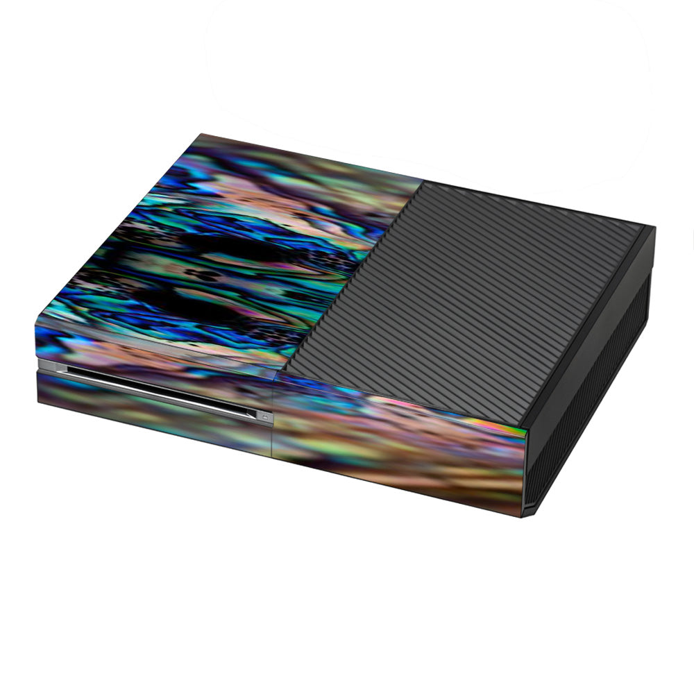  Abalone Sea Shell Gold Blues Beautiful Microsoft Xbox One Skin
