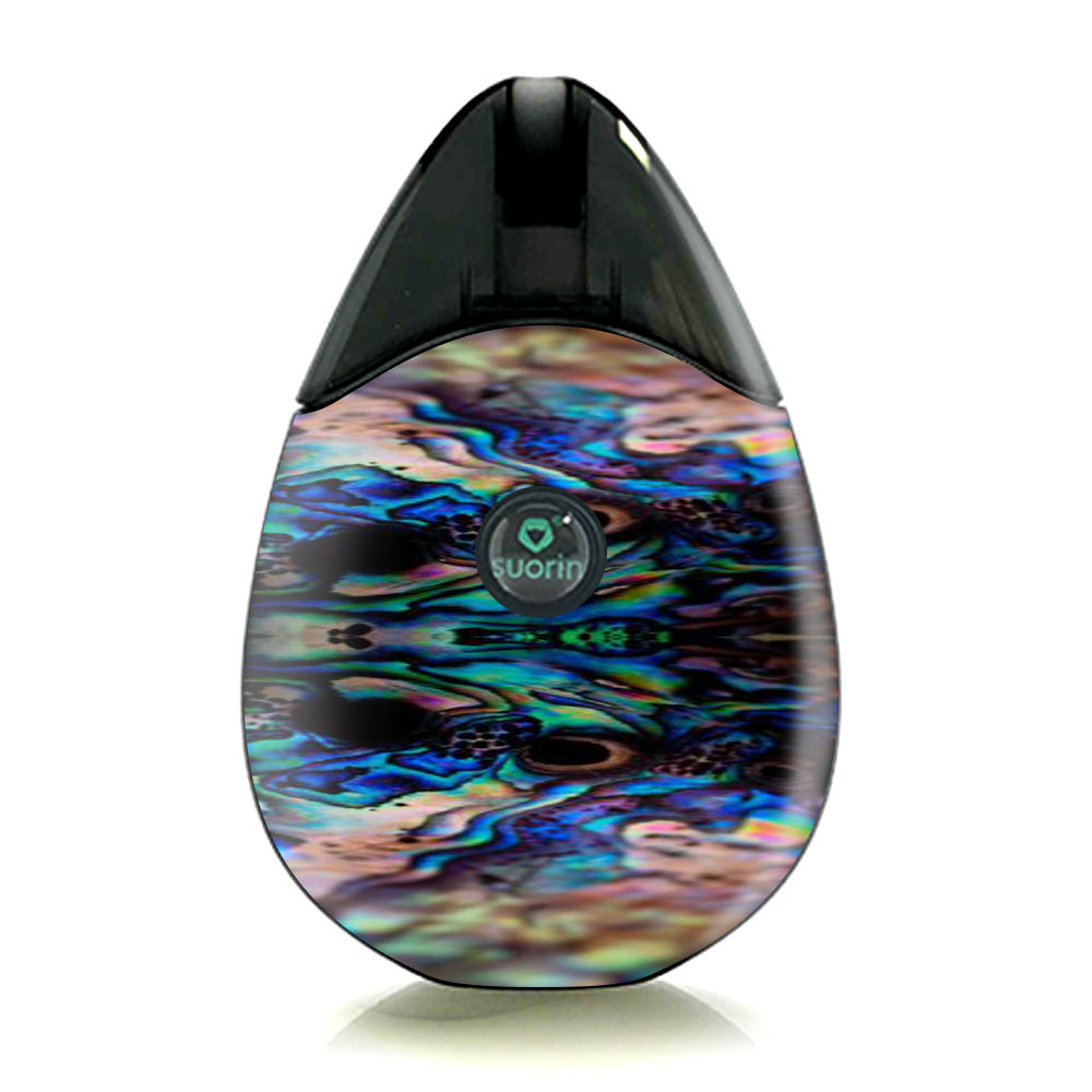  Abalone Sea Shell Gold Blues Beautiful Suorin Drop Skin