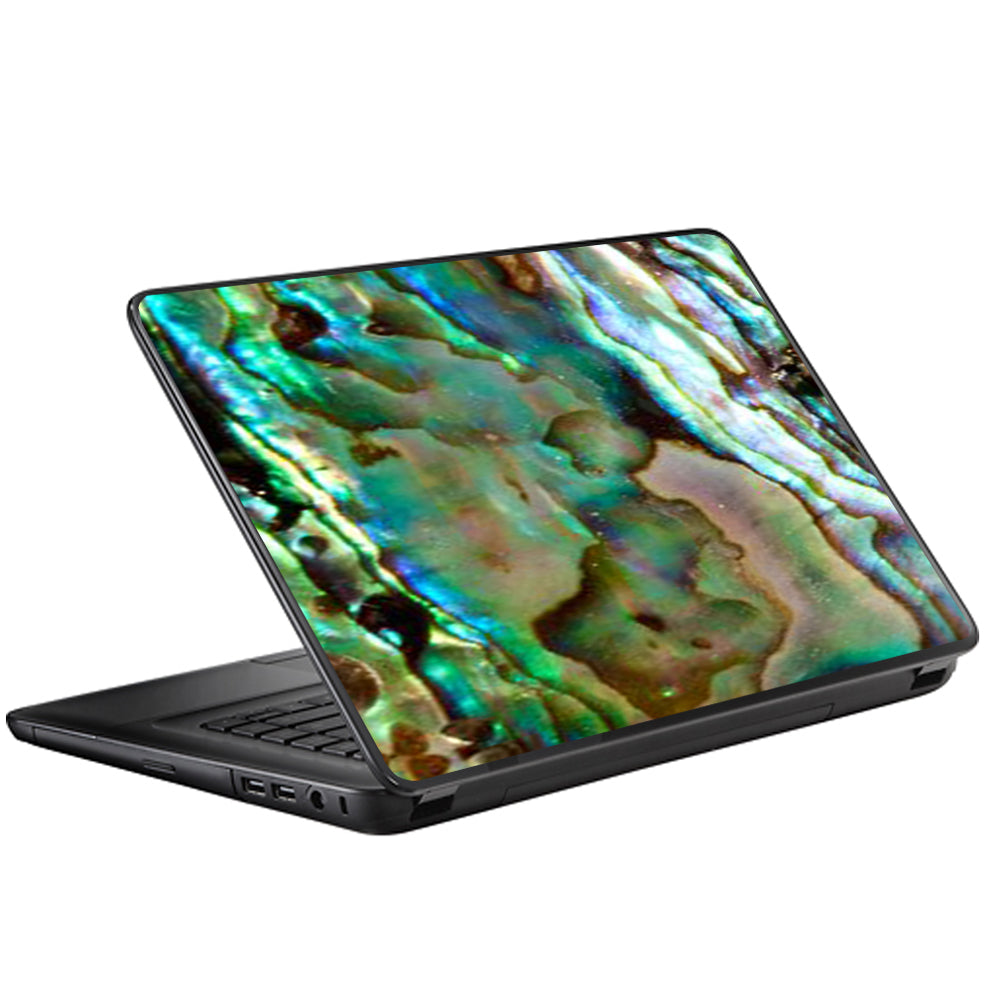 Abalone Sea Shell Gold Blues Beautiful Universal 13 to 16 inch wide laptop Skin