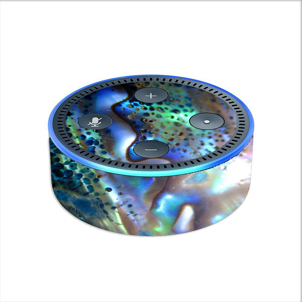  Abalone Pearl Sea Shell Green Blue Amazon Echo Dot 2nd Gen Skin