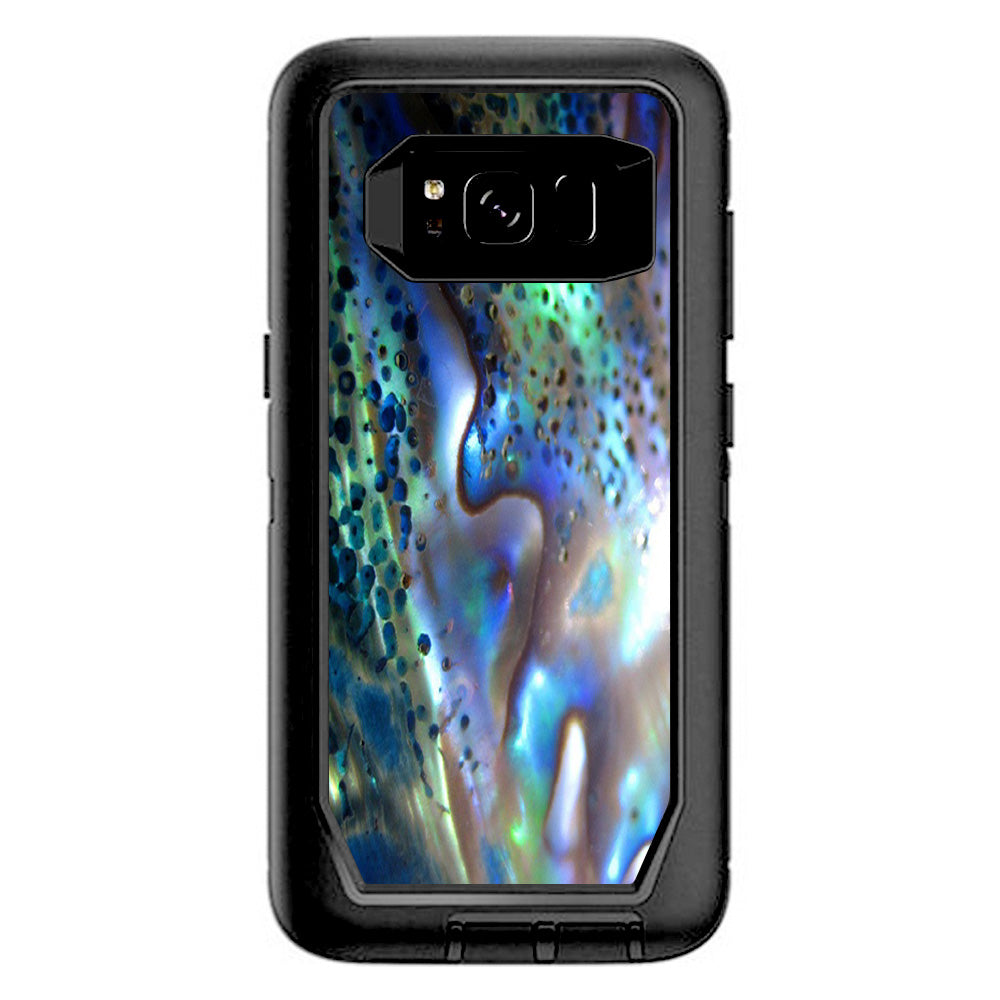  Abalone Pearl Sea Shell Green Blue Otterbox Defender Samsung Galaxy S8 Skin