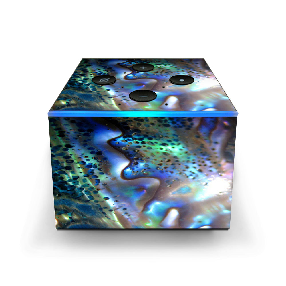  Abalone Pearl Sea Shell Green Blue Amazon Fire TV Cube Skin