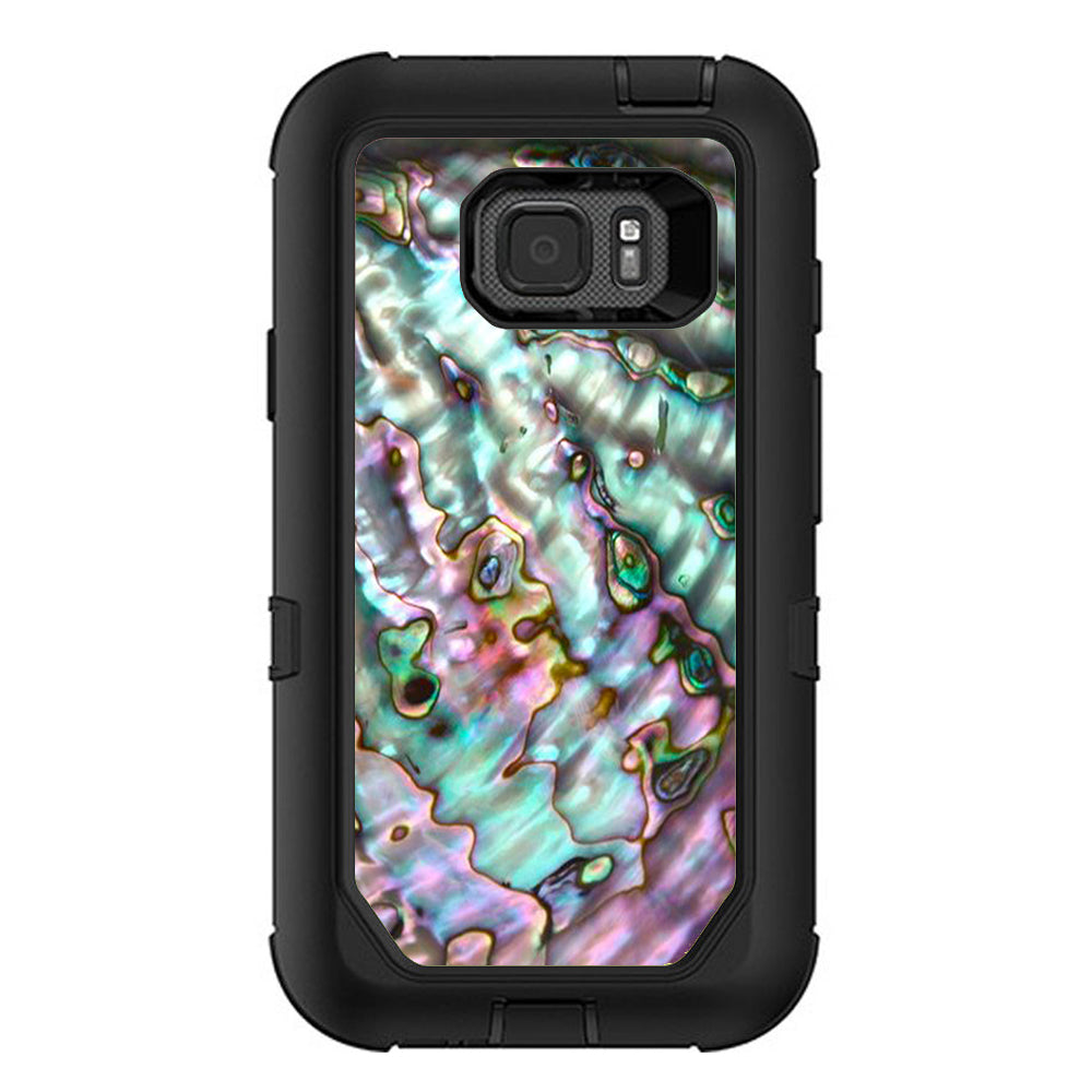  Abalone Pink Green Purple Sea Shell Otterbox Defender Samsung Galaxy S7 Active Skin