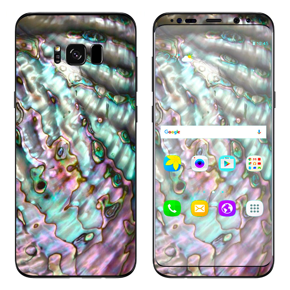  Abalone Pink Green Purple Sea Shell  Samsung Galaxy S8 Plus Skin
