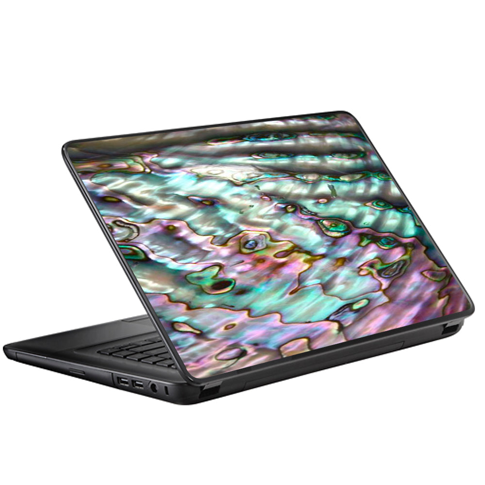  Abalone Pink Green Purple Sea Shell Universal 13 to 16 inch wide laptop Skin