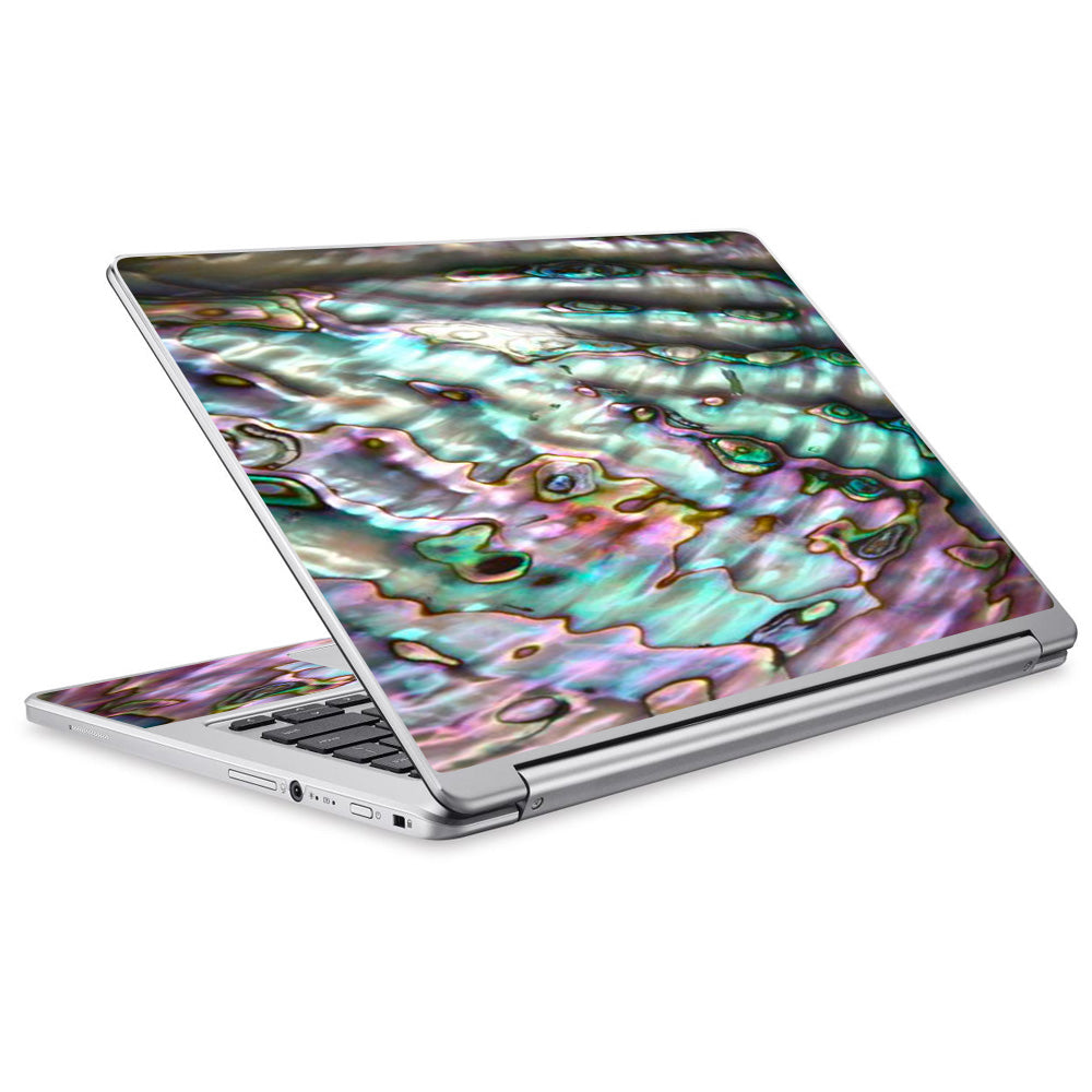  Abalone Pink Green Purple Sea Shell  Acer Chromebook R13 Skin