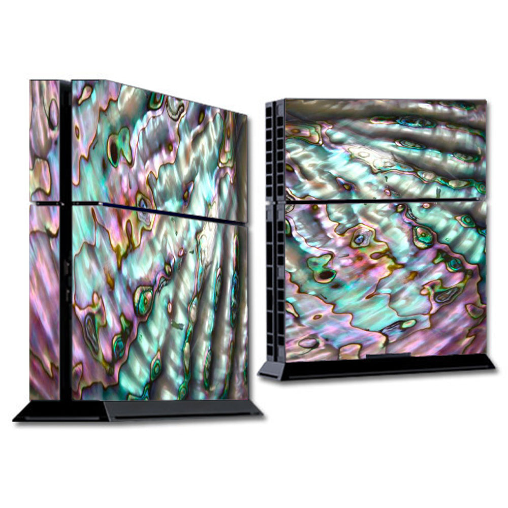  Abalone Pink Green Purple Sea Shell  Sony Playstation PS4 Skin