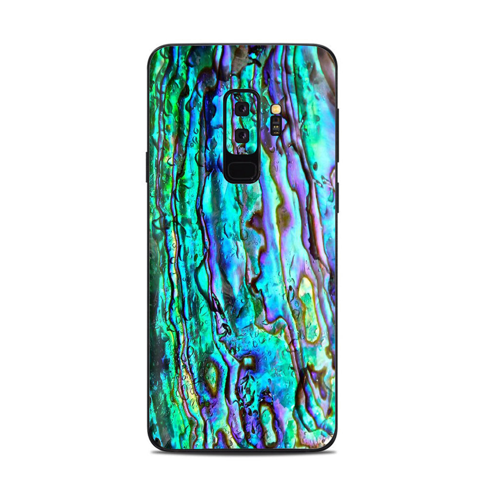  Abalone Ripples Green Blue Purple Shells Samsung Galaxy S9 Plus Skin