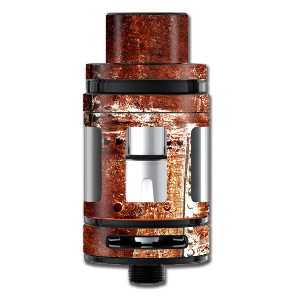  Rusted Metal Panels Rivets Rust Smok TFV8 Mini Big Baby Beast Skin