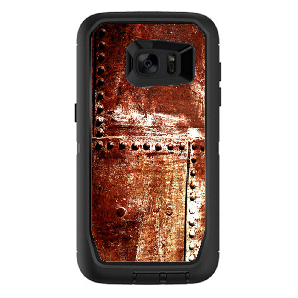  Rusted Metal Panels Rivets Rust Otterbox Defender Samsung Galaxy S7 Edge Skin
