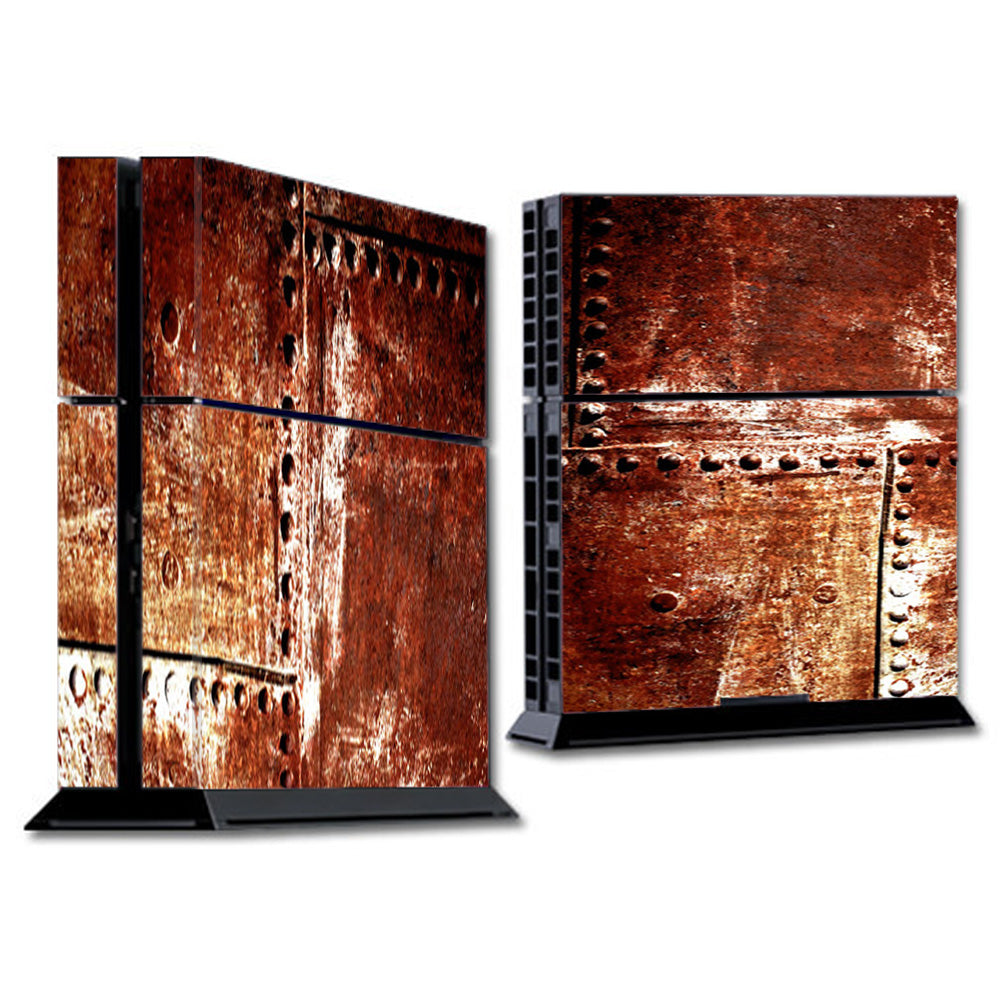  Rusted Metal Panels Rivets Rust Sony Playstation PS4 Skin