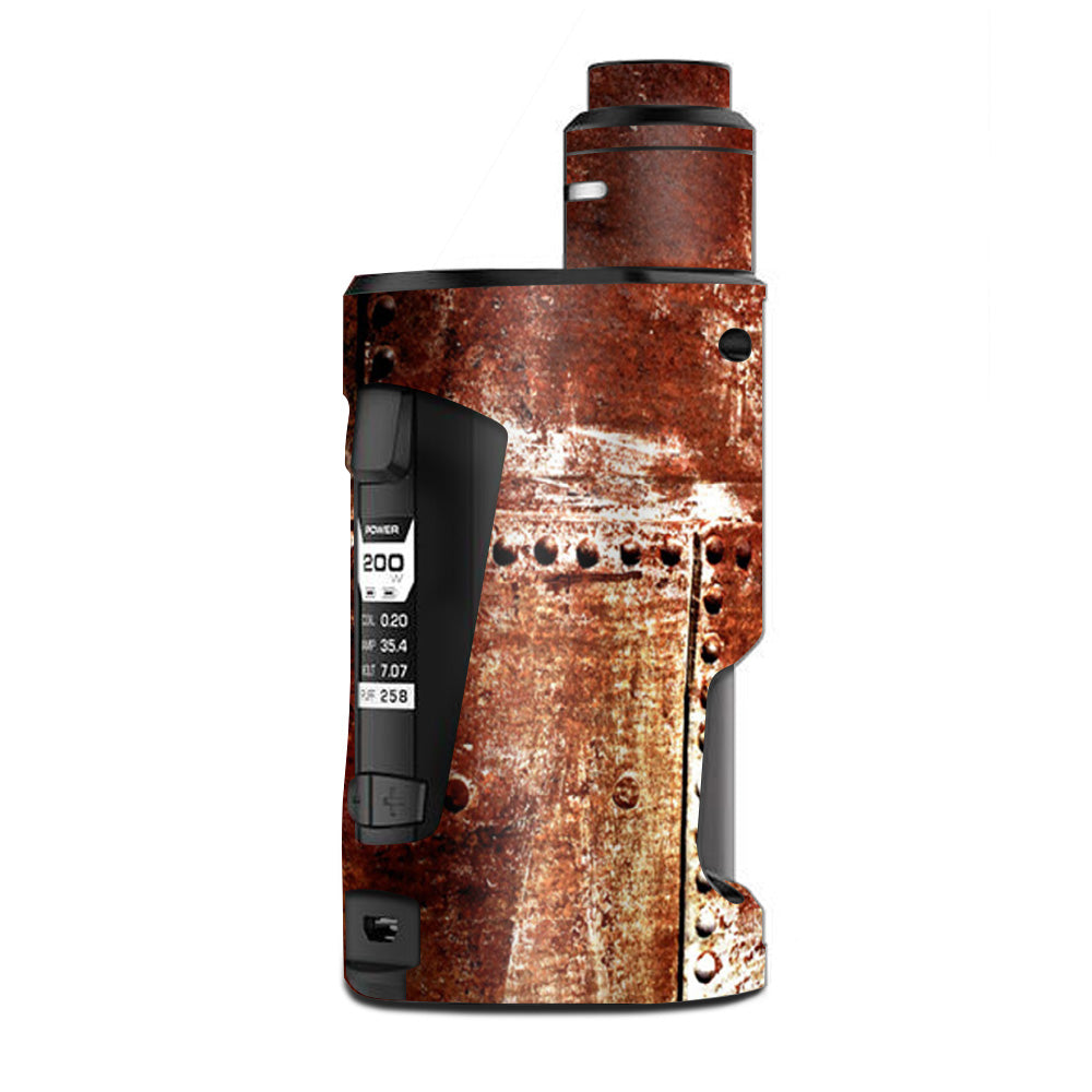  Rusted Metal Panels Rivets Rust G Box Squonk Geek Vape Skin