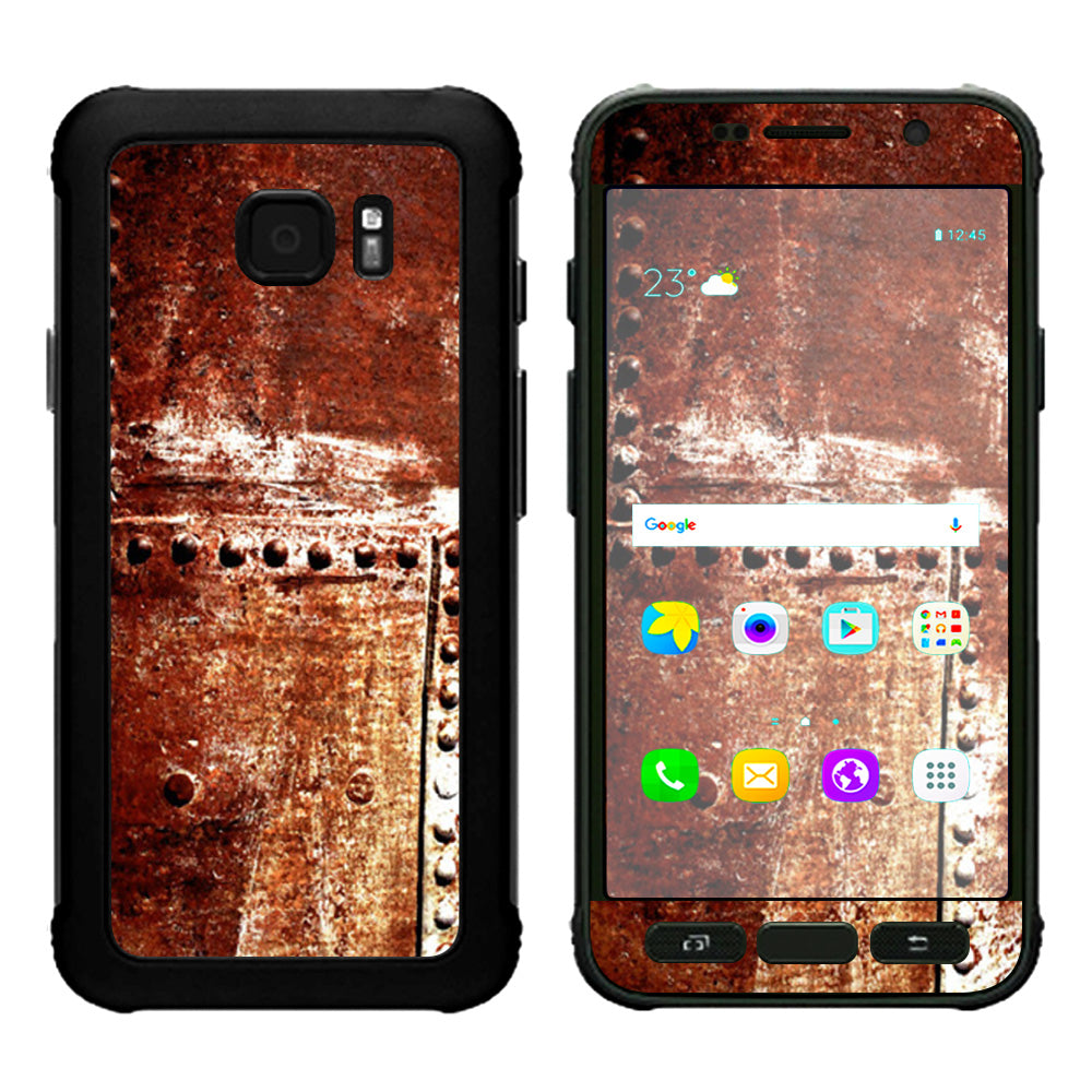  Rusted Metal Panels Rivets Rust Samsung Galaxy S7 Active Skin