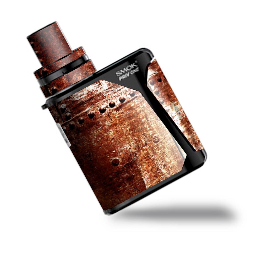  Rusted Metal Panels Rivets Rust Smok Priv One Skin