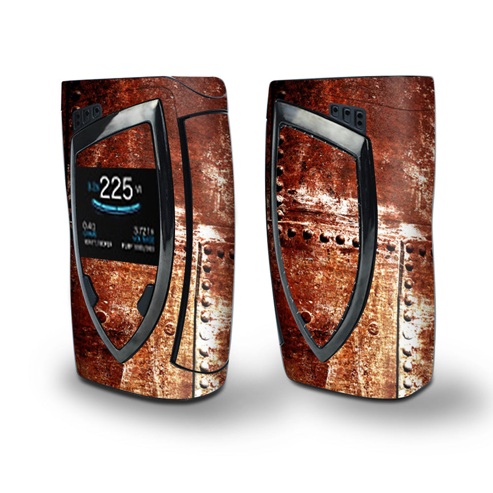 Skin Decal Vinyl Wrap for Smok Devilkin Kit 225w (includes TFV12 Prince Tank Skins) Vape Skins Stickers Cover / Rusted Metal Panels Rivets Rust