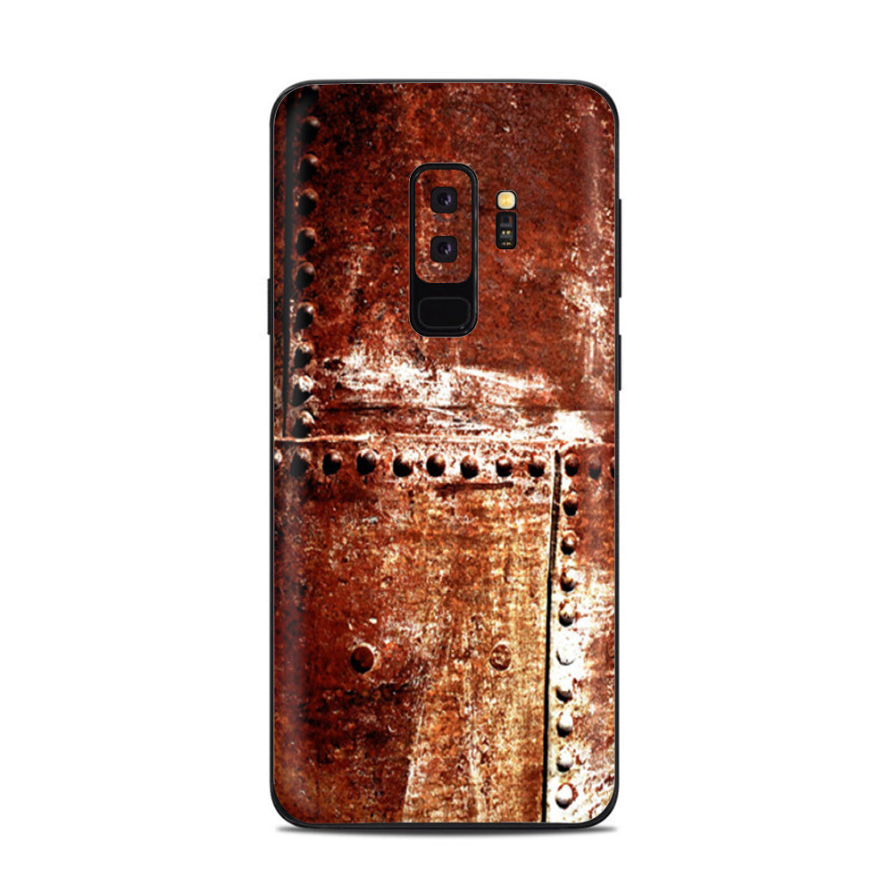  Rusted Metal Panels Rivets Rust Samsung Galaxy S9 Plus Skin