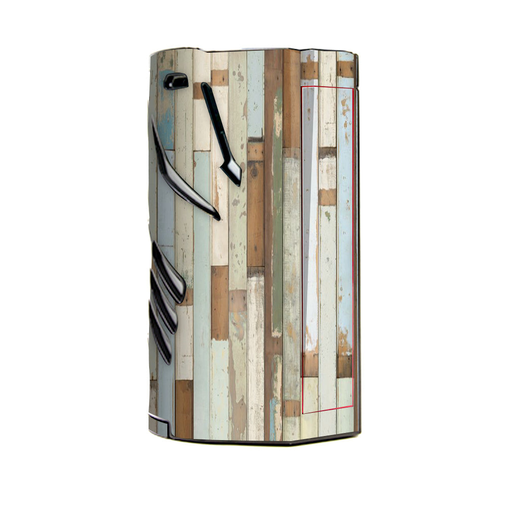  Beach Wood Panels Teal White Wash T-Priv 3 Smok Skin