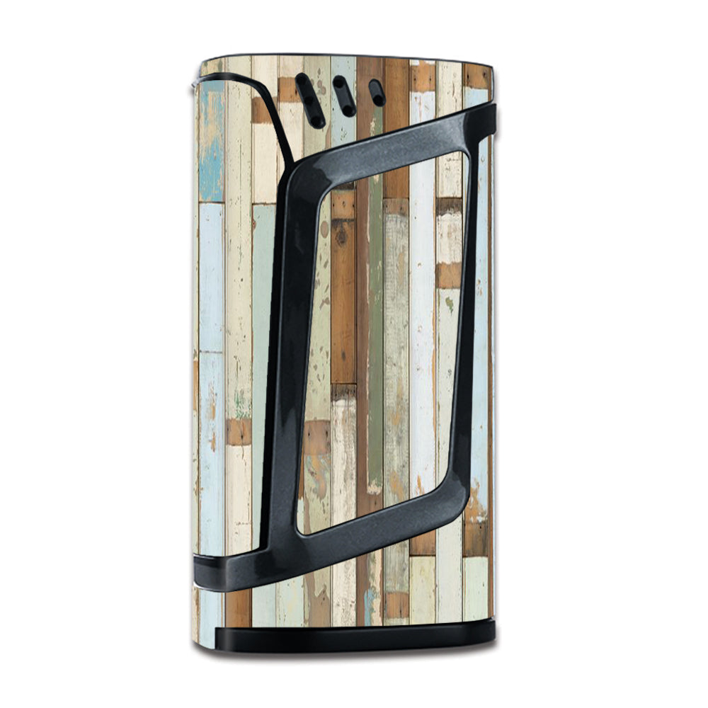  Beach Wood Panels Teal White Wash Smok Alien 220W Skin