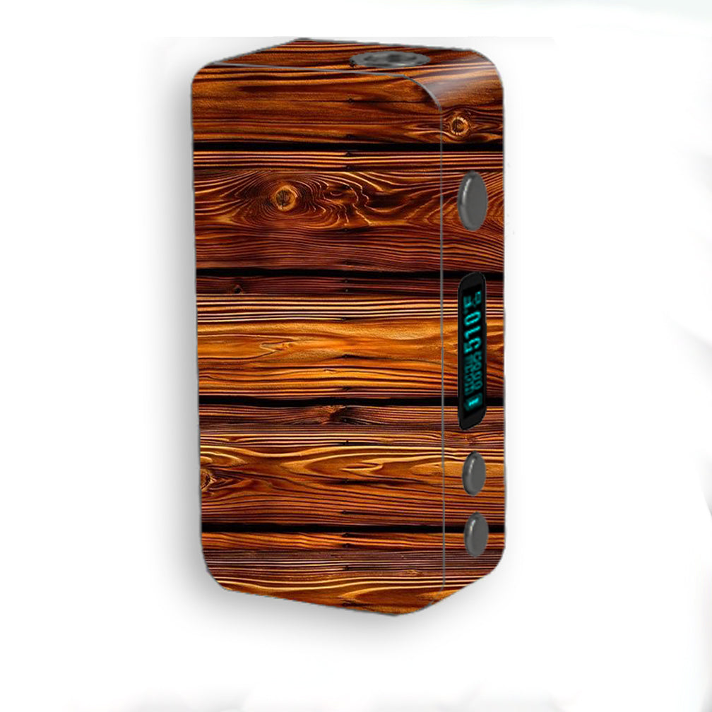 Red Deep Mahogany Wood Pattern Smok Kooper Plus 200w Skin