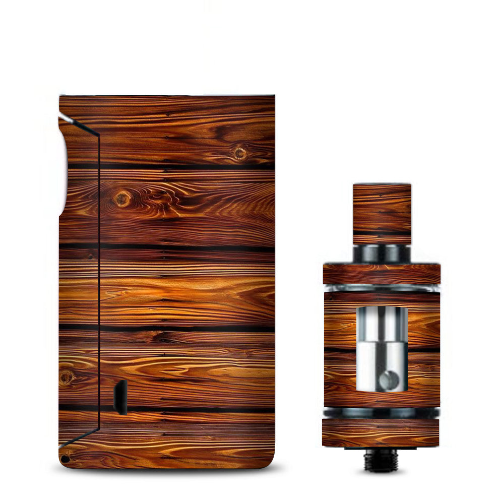  Red Deep Mahogany Wood Pattern Vaporesso Drizzle Fit Skin