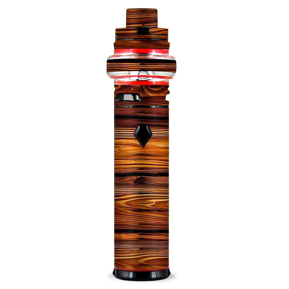  Red Deep Mahogany Wood Pattern Smok stick V9 Max Skin