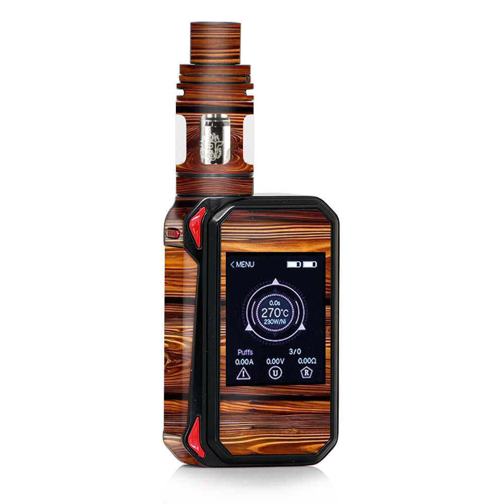  Red Deep Mahogany Wood Pattern Smok G-priv 2 Skin