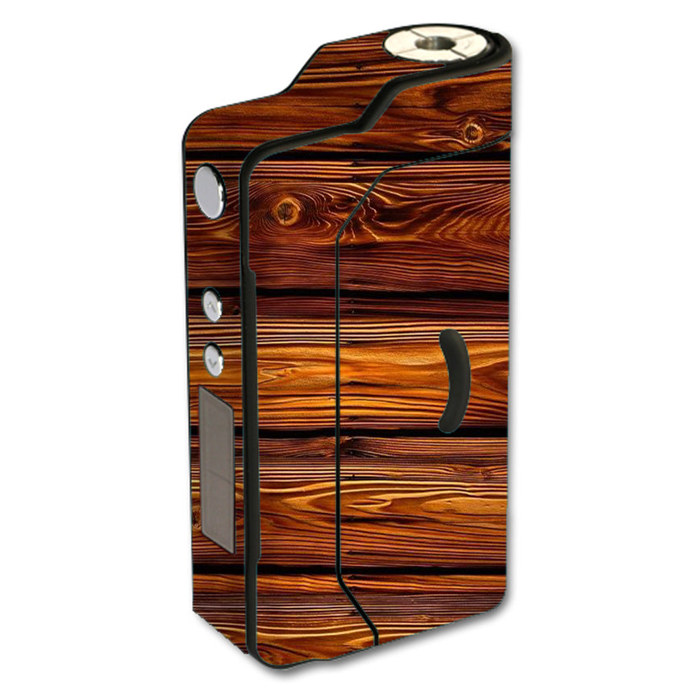  Red Deep Mahogany Wood Pattern Sigelei 150W TC Skin