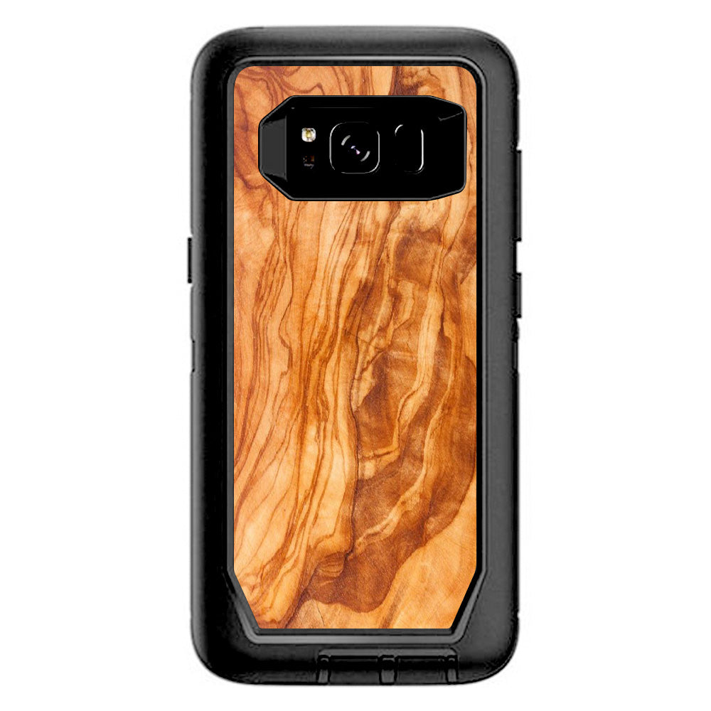 Marble Wood Design Cherry Mahogany Otterbox Defender Samsung Galaxy S8 Skin