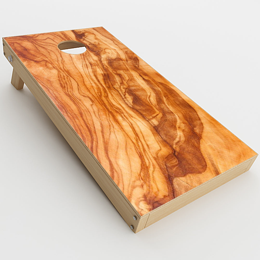  Marble Wood Design Cherry Mahogany Cornhole Game Boards  Skin