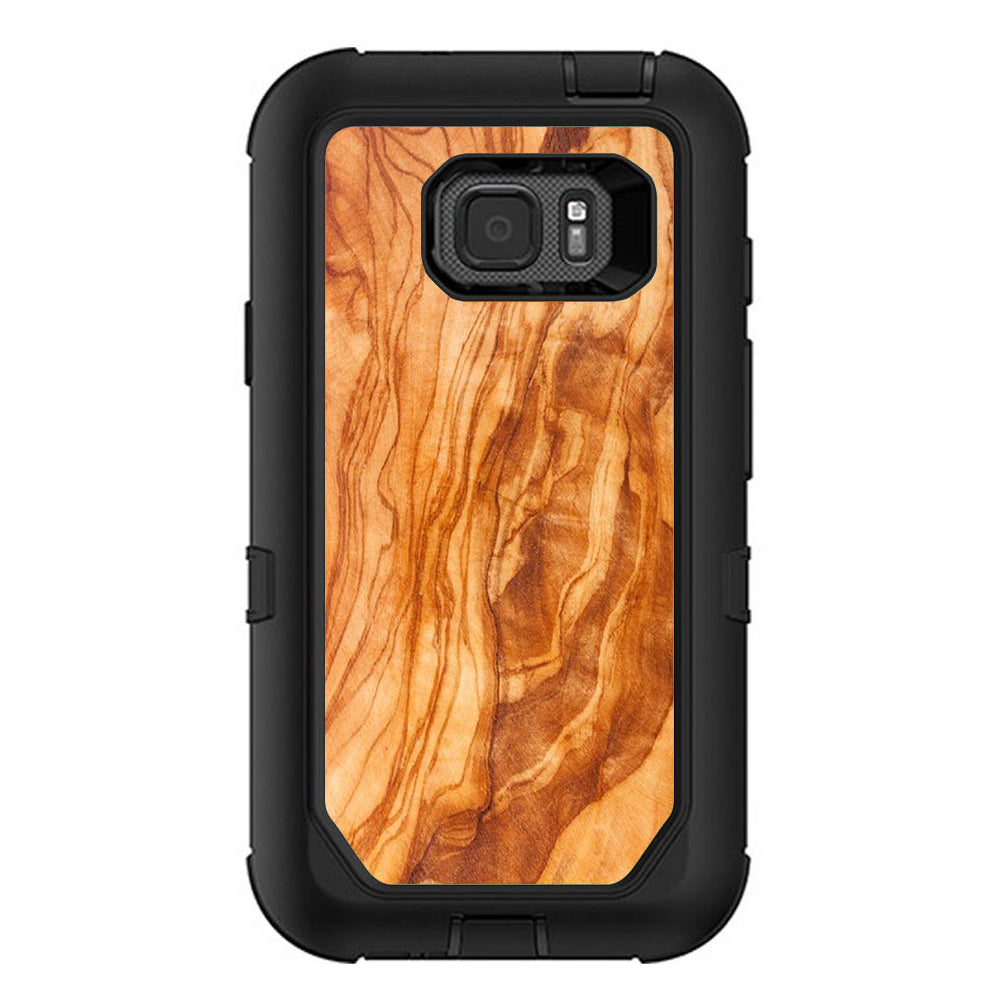  Marble Wood Design Cherry Mahogany Otterbox Defender Samsung Galaxy S7 Active Skin