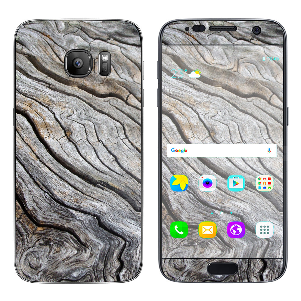  Drift Wood Reclaimed Oak Log Samsung Galaxy S7 Skin
