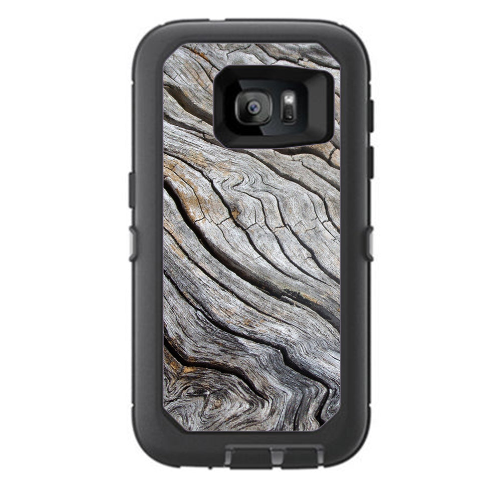  Drift Wood Reclaimed Oak Log Otterbox Defender Samsung Galaxy S7 Skin