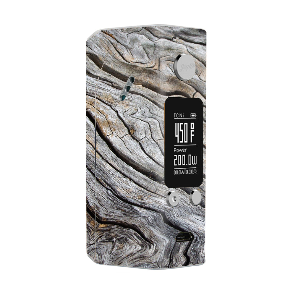  Drift Wood Reclaimed Oak Log Wismec Reuleaux RX200S Skin
