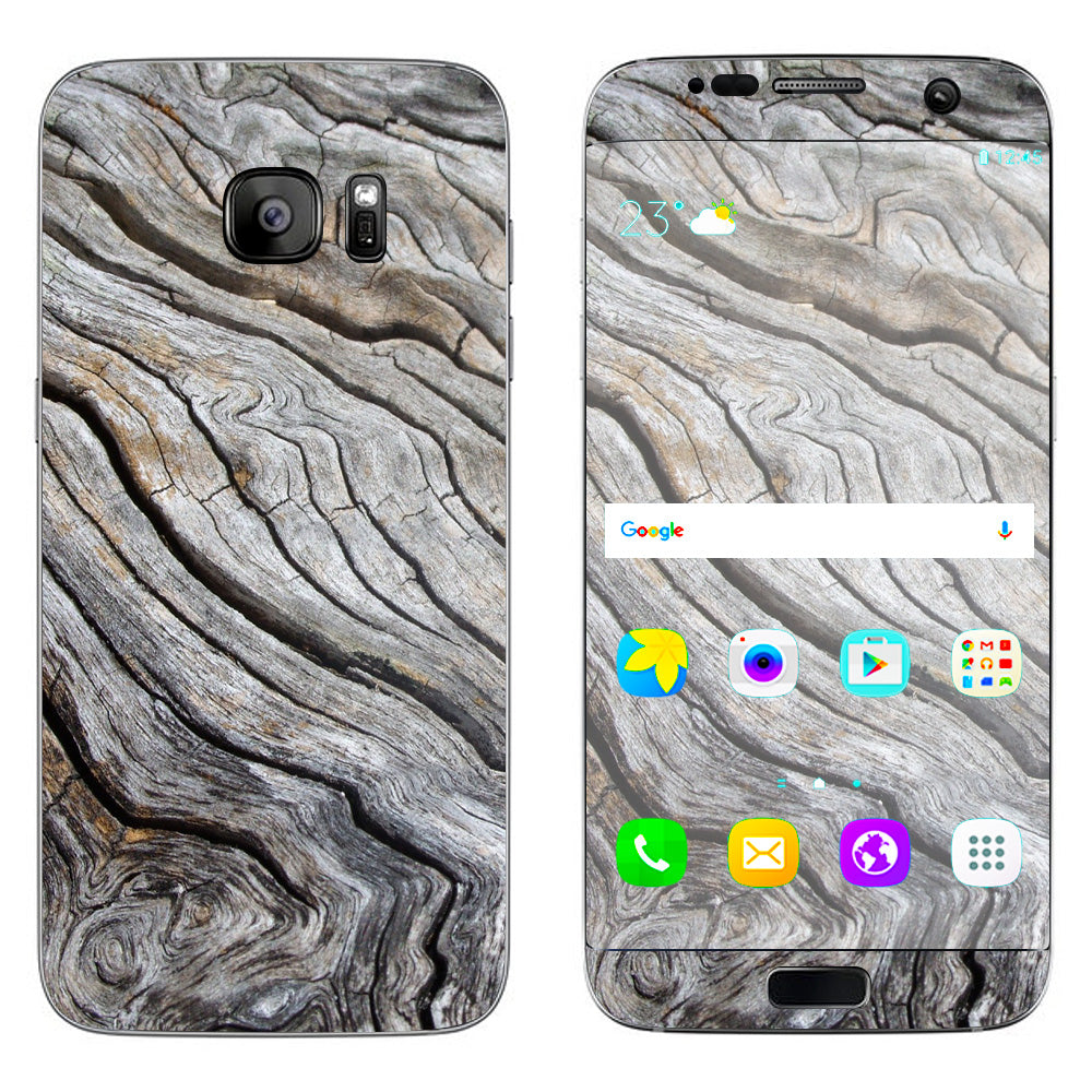  Drift Wood Reclaimed Oak Log Samsung Galaxy S7 Edge Skin