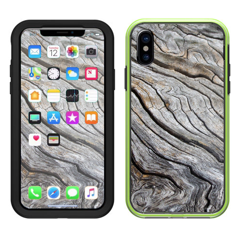  Drift Wood Reclaimed Oak Log Lifeproof Slam Case iPhone X Skin