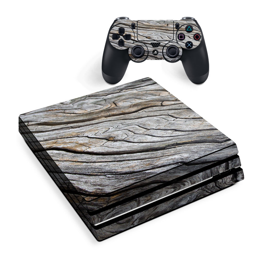 Drift Wood Reclaimed Oak Log Sony PS4 Pro Skin