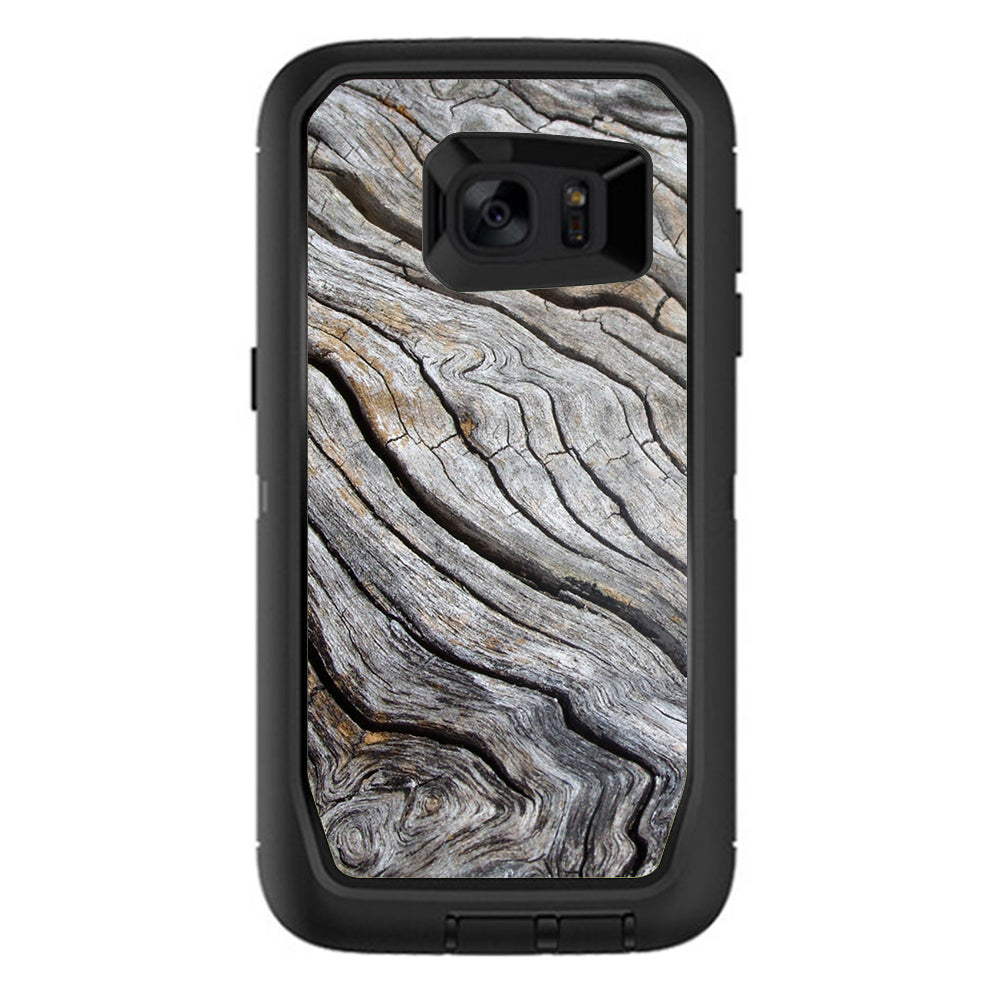  Drift Wood Reclaimed Oak Log Otterbox Defender Samsung Galaxy S7 Edge Skin