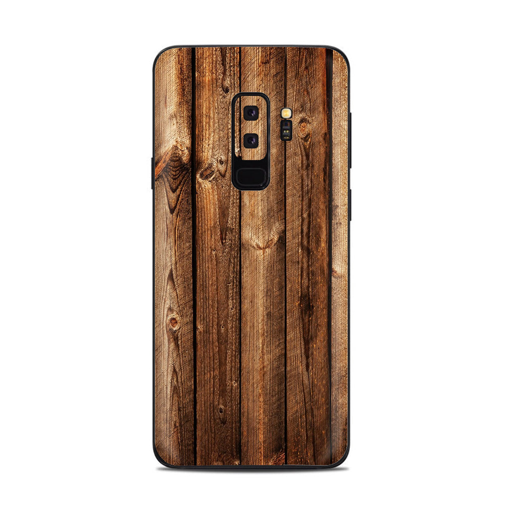  Wood Panels Cherry Oak Samsung Galaxy S9 Plus Skin