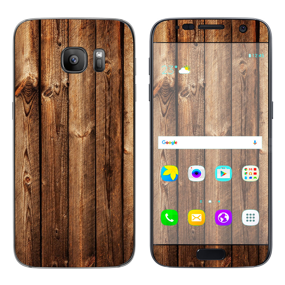  Wood Panels Cherry Oak Samsung Galaxy S7 Skin