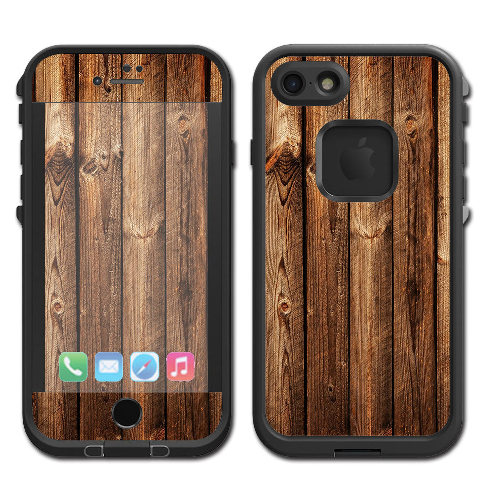  Wood Panels Cherry Oak Lifeproof Fre iPhone 7 or iPhone 8 Skin